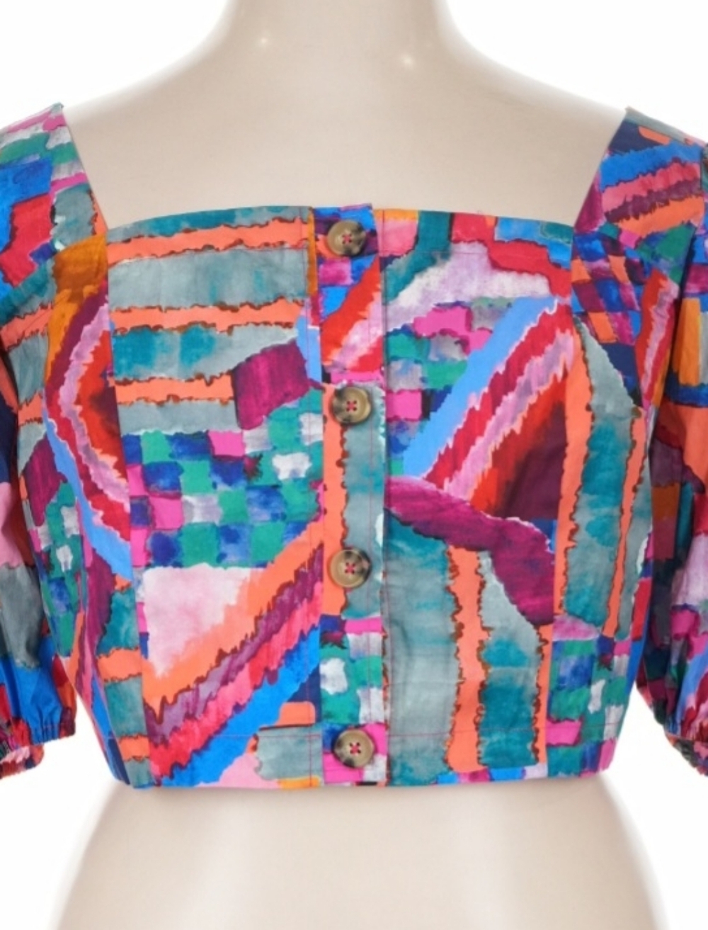 Johnny Was Daydreamer Poplin Bodice Crop XL NWT - Picture 1 of 6